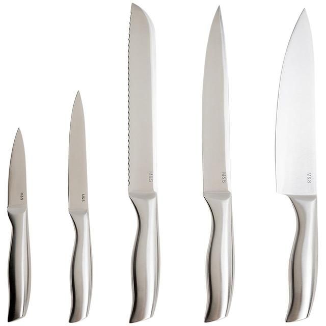 M&S Set of 5 Stainless Steel Knives 5 per pack