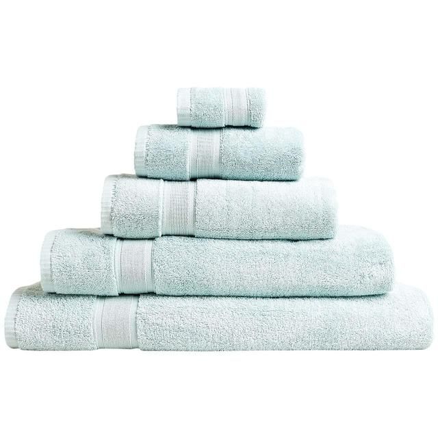 M&S Super Soft Pure Cotton Antibacterial Towel 2pk Face Towels Duck Egg 2 per pack