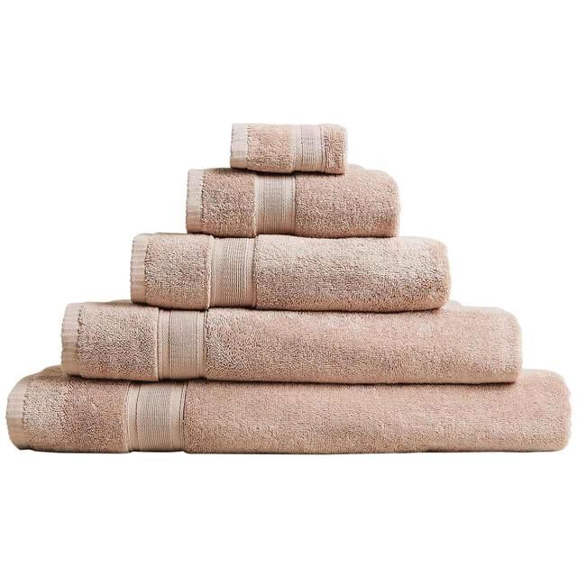 M&S Super Soft Pure Cotton Face Towels Cappuccino 2 per pack