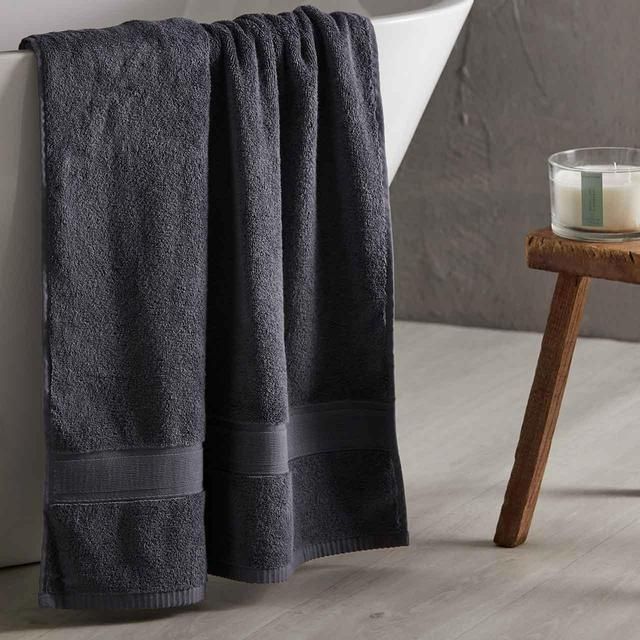 M&S Super Soft Pure Cotton Face Towels Slate 2 per pack