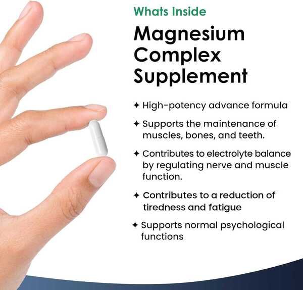 Magnesium Complex 4-in-1 2000mg Glycinate, Citrate, Malate+