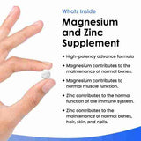 Magnesium Supplement 516mg with Zinc - 120s High Strength