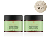 Masque visage à l'argile verte Dr Botanicals pour pores profonds, 50 ml x 2