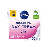 Nivea Nourishing Day Cream Dry And Sensitive Skin Spf30 50Ml