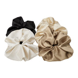 Livingandhome 4Pcs Hair Scrunchies Elastics Hair Bands