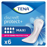 TENA Discreet Protect+ Maxi Inkontinenz-Einlagen, 6er-Packung