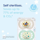 MAM Night Astro 16+m Soother 2pk 2 per pack