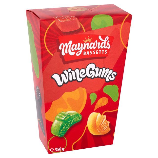 Maynards Bassetts Wine Gums Sweets Carton 350g
