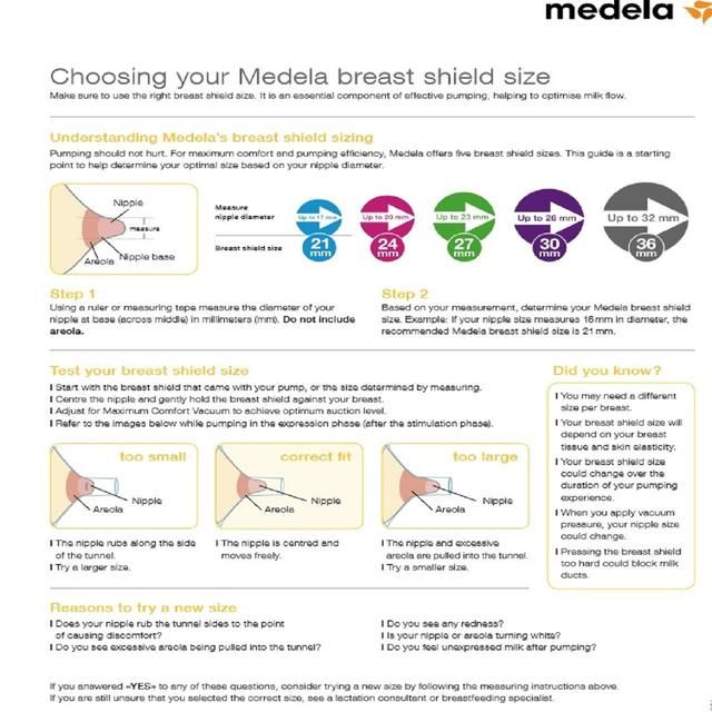 Medela Small Contact Nipple Shields with Case 2 per pack