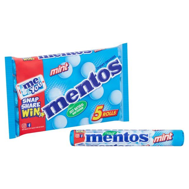 Mentos Chewy Mint Sweets Multipack 5 x 38g