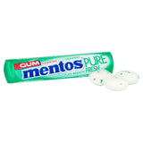 Mentos Gum Pure Fresh Spearmint Sugar Free Chewing Gum Roll 8 Pieces
