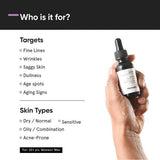 Minimalist 0.3% Retinol Anti-Aging Night Serum for Wrinkles