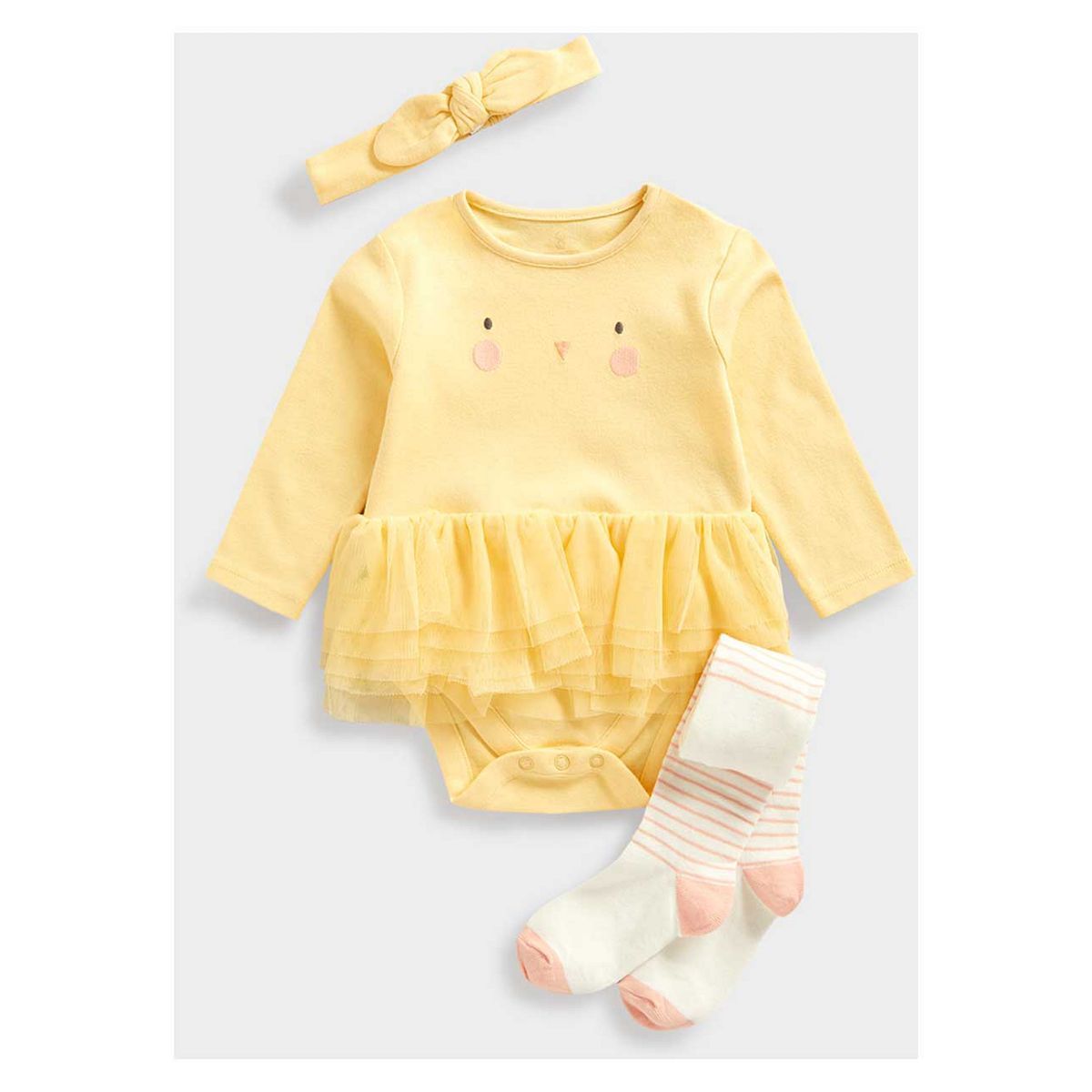 Mothercare Easter Chick Tutu Bodysuit Outfit Set