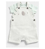 Mothercare My First Bibshorts and Bodysuit Set