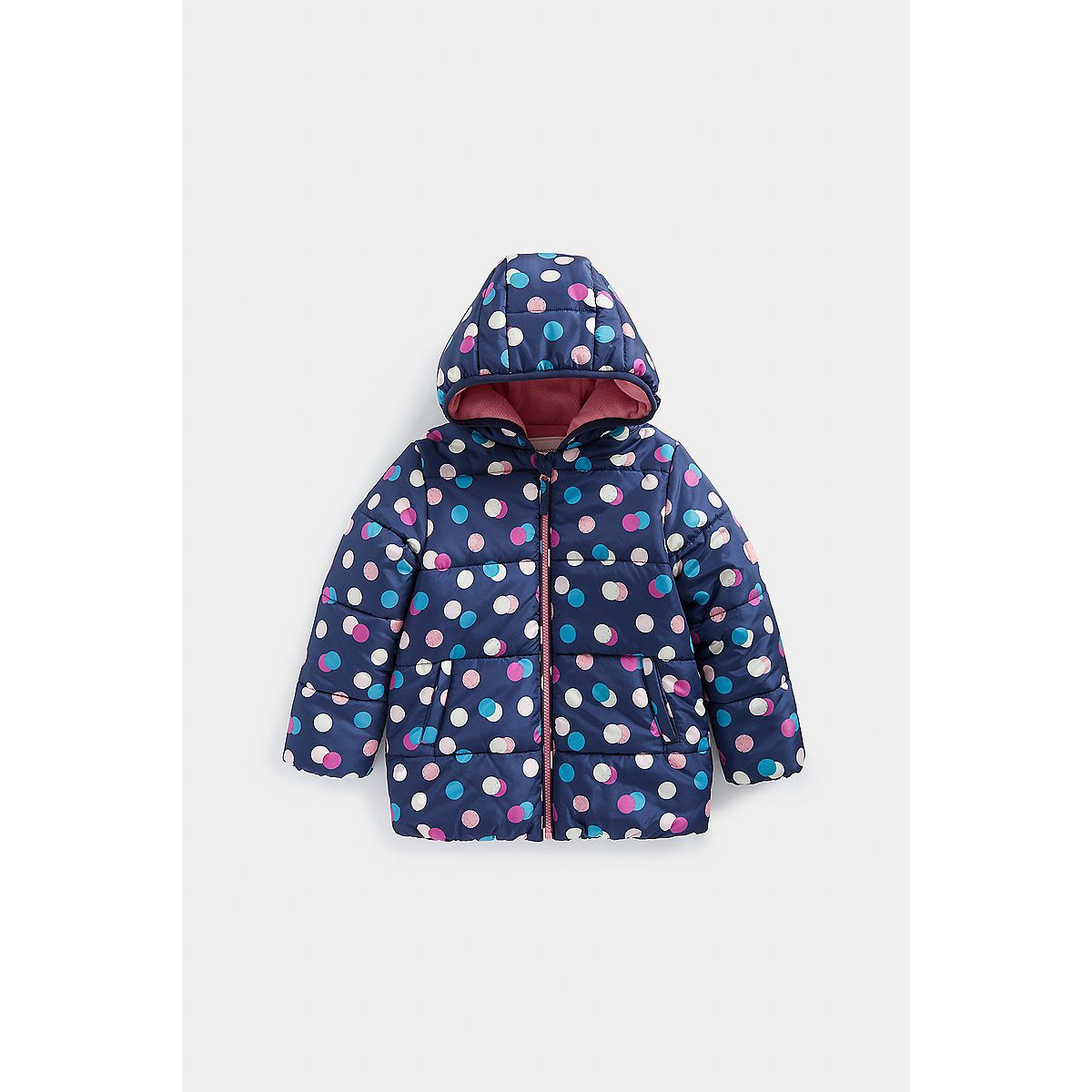 Mothercare Navy Spotted Padded Jacket