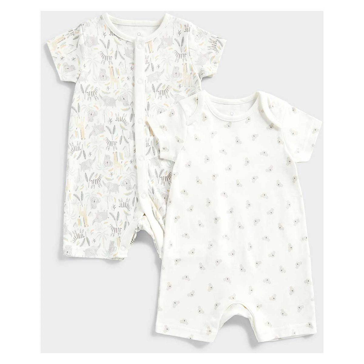 Mothercare Safari Rompers - 2 Pack