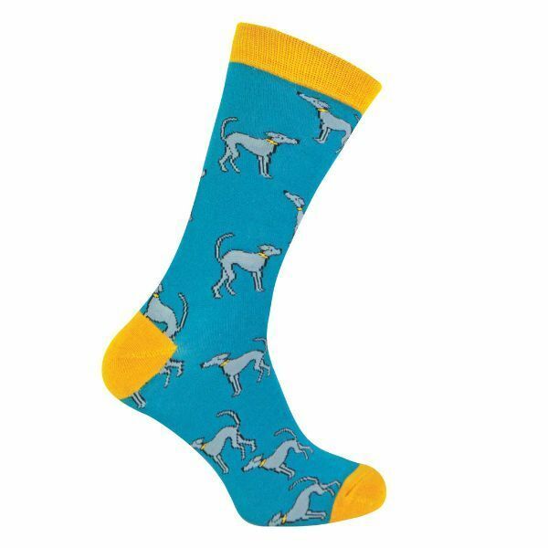 Mr Heron Mens Novelty Bamboo Socks with Dogs On 6-11 UK
