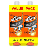 Mr Muscle Power Gel Drain & Sink Unblocker Twin Pack 2 x 1L