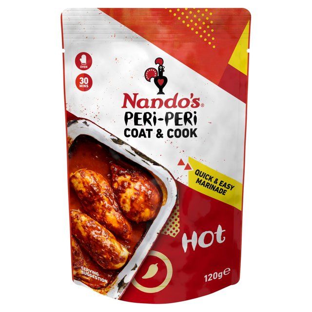 Nando's Coat 'n Cook Hot Peri Peri Marinade 120g
