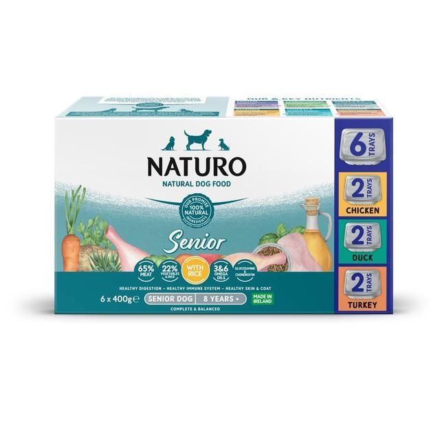 Naturo Senior Variety Pack with Rice 6 x 400g