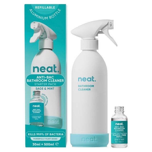 Neat Anti-Bac Bathroom Cleaner Refill Starter Pack Sage & Mint 500ml