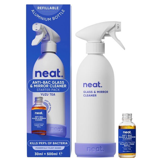 Neat Anti-Bac Glass Cleaner Refill Starter Pack Yuzu Tea 500ml