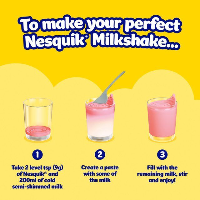 Nesquik Strawberry Milkshake Tub 500g