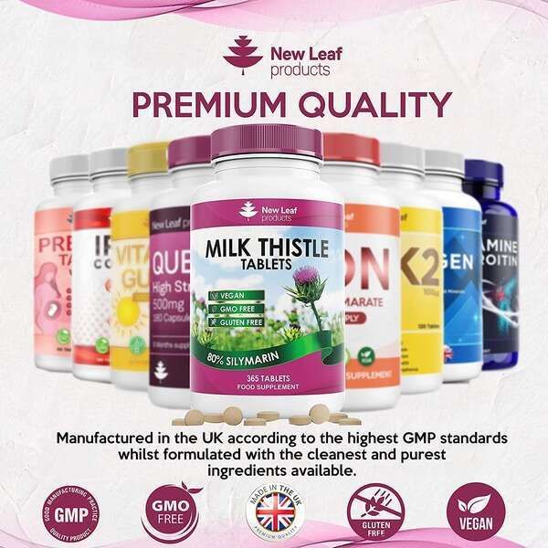 New Leaf - Milk Thistle Supplement 80% Silymarin 365 Tablets