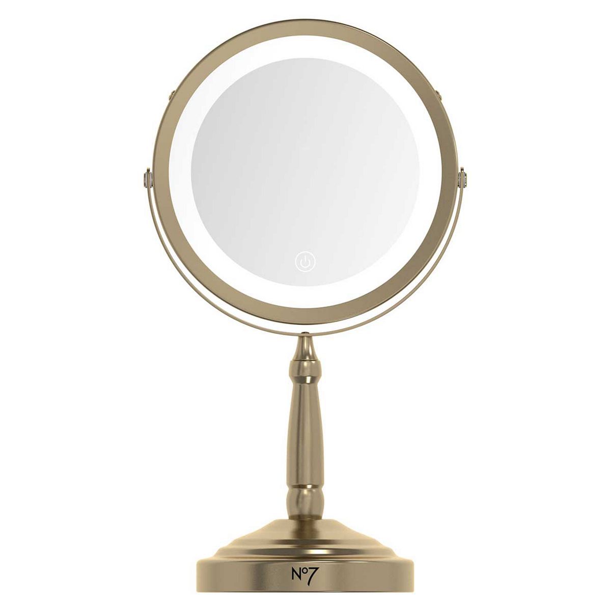 No7 Cordless Illuminated Mirror Gold