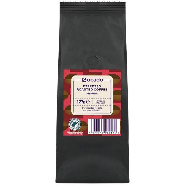 Ocado Espresso Roast & Ground Coffee 227g