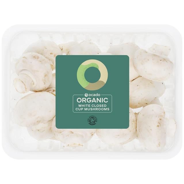 Ocado Organic White Closed Cup Mushrooms 290g