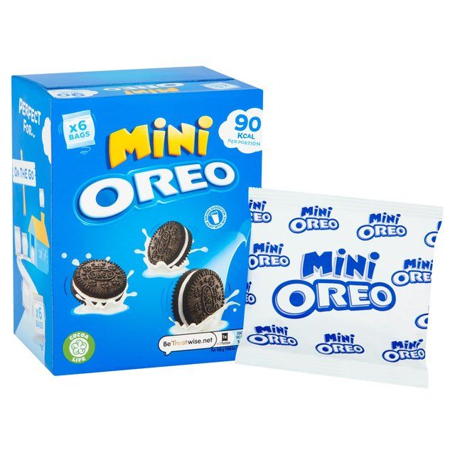 Oreo Mini Chocolate Sandwich Biscuit 6 Pack Multipack 6 x 19g