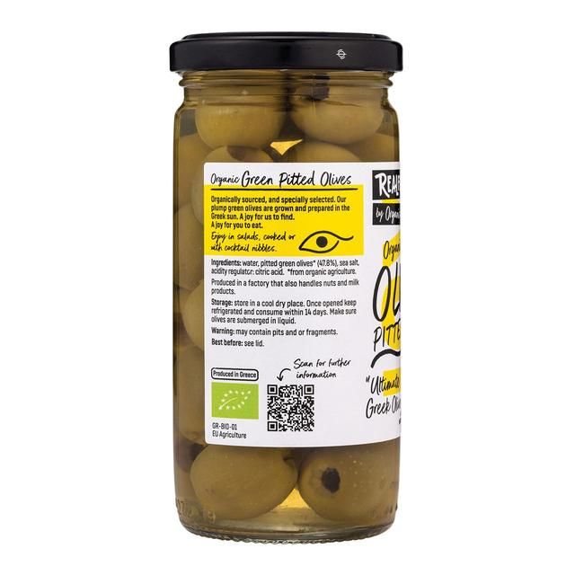 Organico Organic Green Pitted Olives 230g
