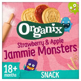 Organix Strawberry & Apple Organic Jammie Monsters Toddler & Kids Multipack 8 x 8g