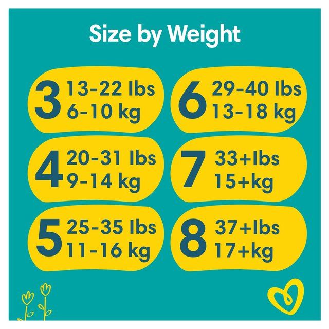 Pampers Baby-Dry Nappies Size 8 (17kg+) Jumbo+ Pack 52 per pack