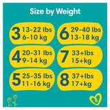 Pampers Baby-Dry Nappies Size 8 (17kg+) Jumbo+ Pack 52 per pack