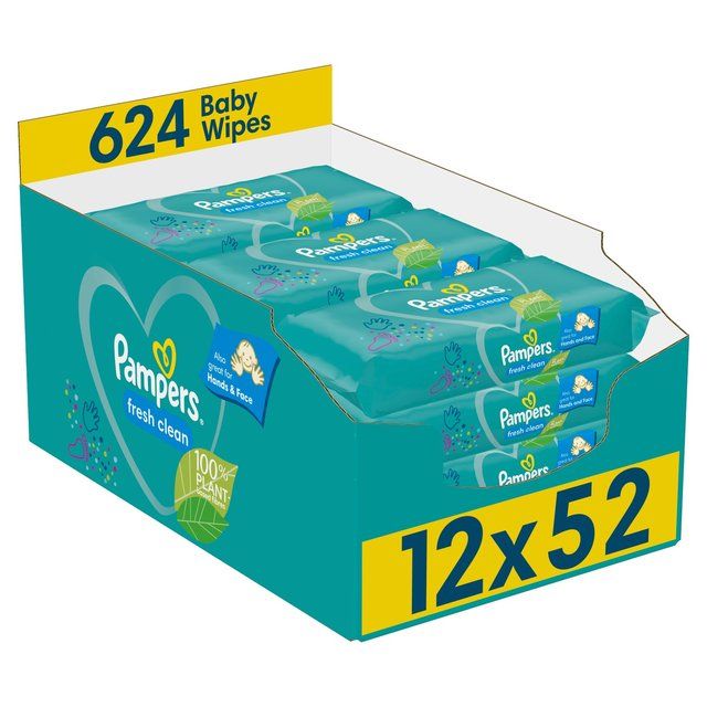 Pampers Baby Wipes Scented 12 x 52 per pack
