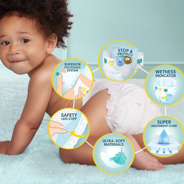 Pampers New Baby Nappies Size 3 (6-10kg) Jumbo+ Pack 70 per pack