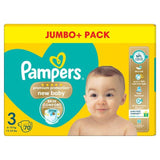 Pampers New Baby Nappies Size 3 (6-10kg) Jumbo+ Pack 70 per pack
