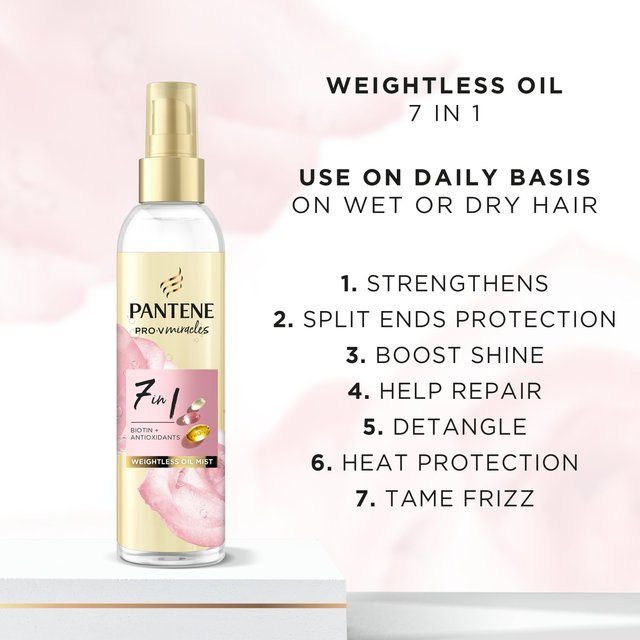 Pantene Miracles 7In1 Weightless Hair Oil 145Ml 145ml