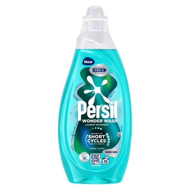 Persil Wonder Wash Speed Clean Non Bio Laundry Detergent 55 Washes 1485ml