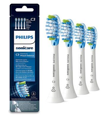 Philips Sonicare Premium Plaque Defence BrushSync Enabled Replacement Brush Heads - 4pk White HX9044/17