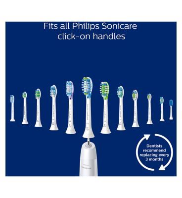 Philips Sonicare Premium Plaque Defence BrushSync Enabled Replacement Brush Heads - 4pk White HX9044/17
