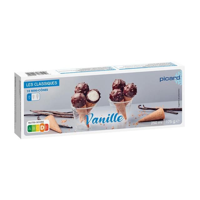 Picard Mini Vanilla Ice Cream Cones 10 per pack