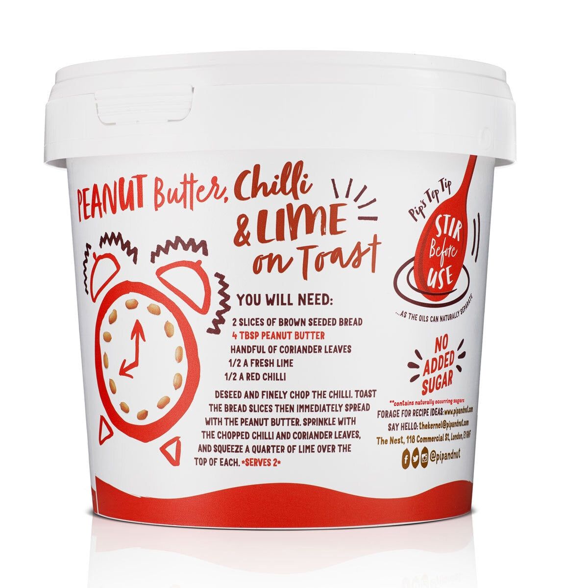 Pip & Nut Crunchy Peanut Butter, 1kg