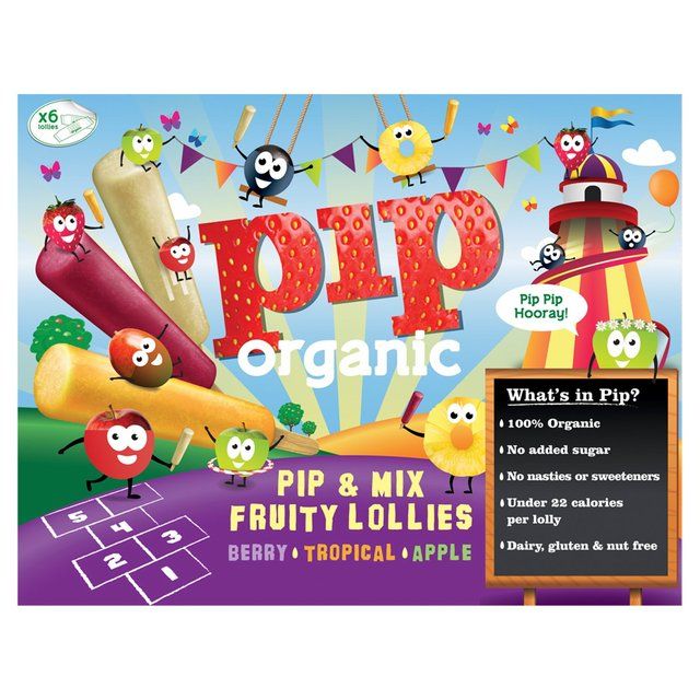 Pip Organic Pip & Mix Fruity Organic Lollies 6 x 40ml