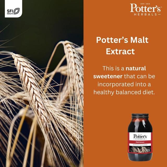 Potters Herbals Malt Extract Natural Sweetener Liquid 650g