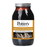 Potters Herbals Malt Extract with Cod Liver Oil Liquid 650g