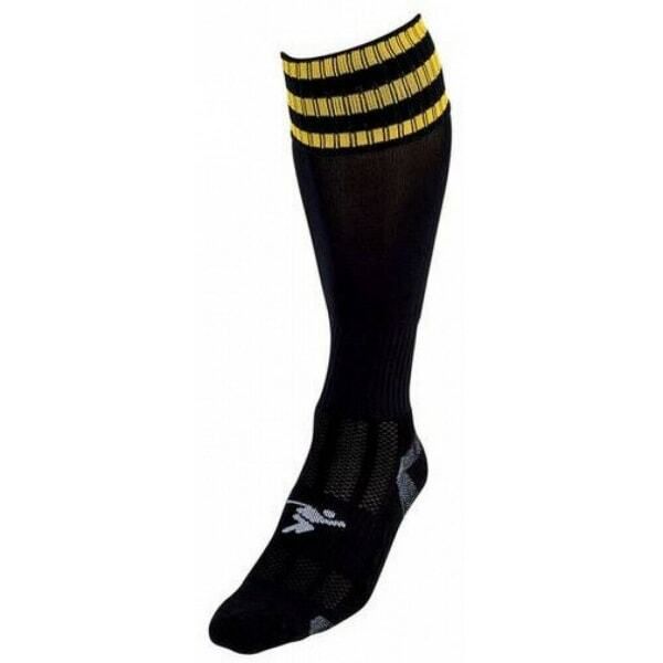 Precision Kids Pro Football Socks (12 -2) Black/Gold