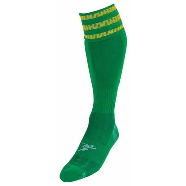 Precision Kids Pro Football Socks (12 -2) Green/Gold / 1EA